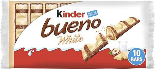 Kinder Bueno White Chocolate Bars, Pack of 5 x 2 (10 bars) - S&S £2.58 / £2.31