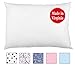 A Little Pillow Company Toddler Pillowcase (13x18) 100% USA-Grown Cotton Percale - Flap Style - Handmade in USA Since 2007 (White)