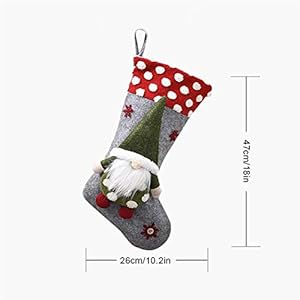 ZSHENG® Gift Kerstboomversiering Kerstman Sock Christmas Stockings Opknoping Ornamenten Gift Houders Kids Candy Bag Xmas (Color : Purple)