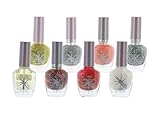 CoverGirl 8 Piece Set Boundless Color nail Polish Sparkle Top Coat Set