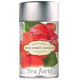 Tea Forte WILDBERRY HIBISCUS Loose Leaf Organic Herbal Tea, 3.5 Ounce Tea Tin