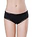ETAOLINE Womens Hipsters Bowknot Strappy Panties Lace Underwear Lingerie Black