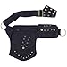Cotton Practical Fannypack Waistbag Travel Utility Belt-Black