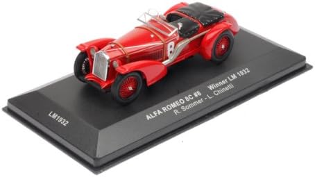 Ixo LM1932 Alfa-Romeo 8C Winner Le Mans 1932 1:43 Scale, red