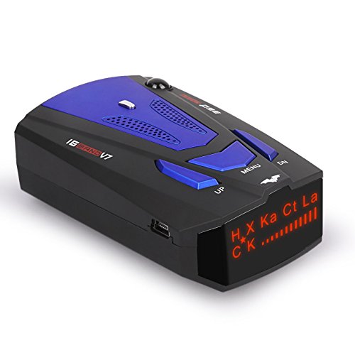 Radar Detector, Voice Alert and Car Speed Alarm System with 360 Degree Detection, Radar Detectors for Cars (FCC Approved Gray)