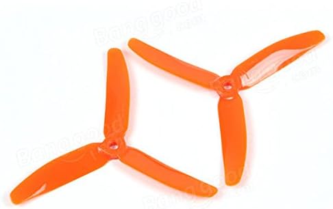AvatarRC Geniune Dys 5040-3 (5x4x3) Tri Blade Orange Propellers for 250 Size Quadcopters, Drones, and Multi-rotors - Perfect for 210mm to 300mm frames