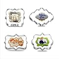 4pcs/set Stainless Steel Cake Mould ,Cookie Cutters, 3D Biscuit Sugarcraft Baking Pastry Tools