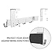 Anjuer Over The Door Hook Organizer Rack, Metal Coat Hanger Door 5 Hooks Hanger