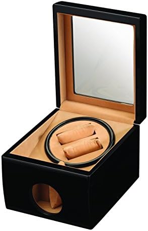 2 +1 Black Double Watch Winder with 1 Storage