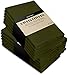 Utopia Kitchen Olive Cloth Napkins [12 Pack, 18x18 Inch] Absorbent Cotton Blend Washable and Reusable for Dinner, Restaurant, Lunch, Wedding and Hotel