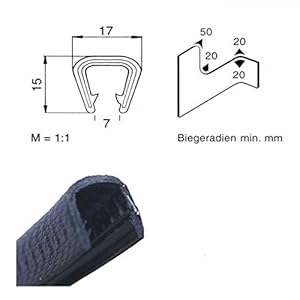 Kantenschutz 2189 KS 9-12/3 m Kantenschutz, Schwarz EUTRAS extra breit – Bild 4