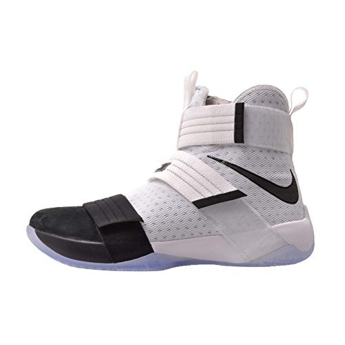 Nike Mens Lebron Soldier 10 SFG, White/Black - Black, 9.5 M US