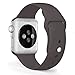 FanTEK Newest Color Soft Silicone Sport Replacement Iwatch Strap for Watch Series 1 Series 2 - 42mm S/M length (Cocoa)