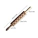 Cooking Rolling Pins - Chrismas Surprising Symbols Wooden Engraved Embossing Rolling Pin - Xmas Snowflake Embossed Pattern for Cookies/Baking Kitchen Tool Housewarming Gifts