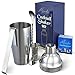 Cocktail Shaker Bar Tools Set – Premium Bartender Accessories Kit – 24 oz Stainless Steel Built-in Strainer, Measuring Jigger, Mixing Spoon, Bonus Ice Tongs, Drink Recipes Booklet & eBook – Gift