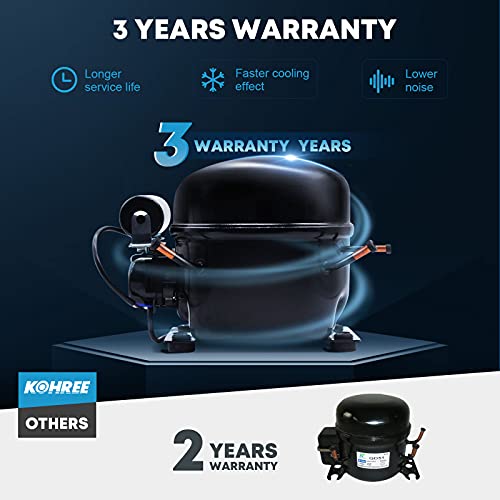 Kohree Portable Refrigerator 12 Volt Refrigerator Fast Cooling Small