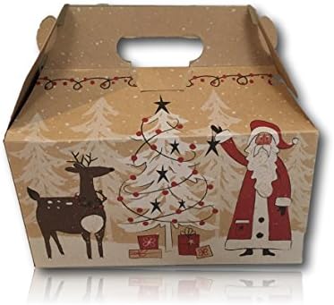 Limited Edition Christmas Holiday Gift Package by AtHomePlus (34 Count) --Perfect Present for Family, Friends, or Office!! (Woodland Santa)