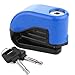 Anti Thief Sound Security Alarm Electron Disc Brake Lock 6mm Pin For Motorcycle Motorbike Safety Sport Racing Bike (Blue)