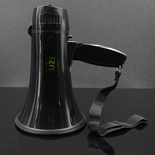 UZI Megaphone with Recording and Repeat Playback, 10W/ MAX 15W