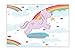 Valentines Day Cards for Kids Fairy Unicorns with Charm Glow in the Dark Horse Rainbow Keepsakes Super School Valentine's Pack 28 Cards with Envelopes,Childrens/Students Party Supplies