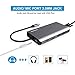LETSCOM USB C Hub, 11 in 1 USB C Adapter with Ethernet, 4K HDMI, 1080P VGA, Power Delivery, 2 USB3.0 & 2 USB2.0, SD & TF Card Reader, Audio Jack for Mac Pro and Other Type C Laptops