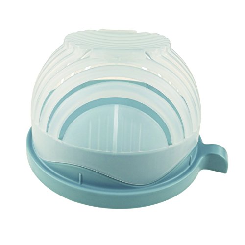 Multi-Function Salad Bowl Plate 60 Seconds Fruit Vegetable Cutter Slicer Salad Maker For Easy Fast Effective Making Fresh Salad (Blue) - Thumbnail 2