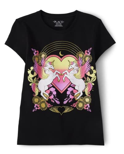 The Children's Place Girls' Short Sleeve Graphic