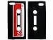 OOOUSE Classic Cassette Tape Soft Silicone Case Cover Skin for iPhone® 5 Black