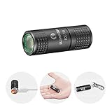 LED Keychain Flashlight Rechargeable - Lumintop EDC Pico 2019 New Design 130 Lumens Tiny Pocket Flashlight with Build-in Battery and USB Cable