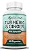 Turmeric Curcumin with Ginger & Bioperine - Best Joint Pain Relief, Anti-Inflammatory, Antioxidant & Anti-Aging Supplement with 10mg of Black Pepper for Better Absorption (60 Count)