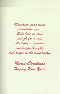 Amazon.com : Special Christmas Wishes Across The Miles (c) : Stationery