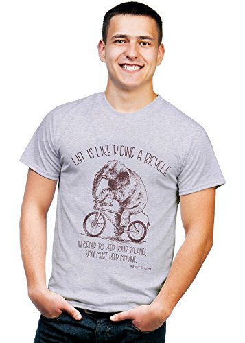 Retreez-Inspirational-Life-is-Like-Riding-a-Bicycle-Cyclist-Printed-T-Shirt-Tee