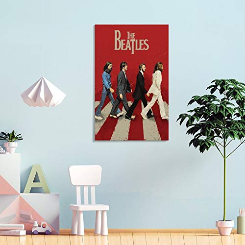 XYDQ Poster sur toile The Beatles – Art mural – Décoration de chambre de famille moderne – 50 x 75 cm - Les Beatles, Paul McCartney, John Lennon, RIngo Starr, George Harrison XYDQ Poster sur toile The Beatles - Art mural - Décoration de chambre de famille moderne - 50 x 75 cm – Image 5