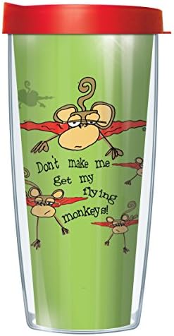 Co-Edikit Flying Monkeys Wrap Traveler 16 Oz Tumbler Mug with Lid