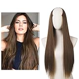 Clip in Hair Extension U shape Full Head Straight Long 24