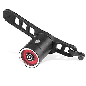 CooSpo Bike Rear Light, Smart Bicycle Tail Light USB Rechargeable,Waterproof Bike Back Light for Cycling,6 Light Working…