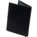 Royce Leather Mens RFID Passport Holder Currency Wallet (Black with Navy Napa)