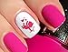 Valentine's Day Nail Decals Set #2 Water Slide Nail Art Decals - Salon Quality 5.5