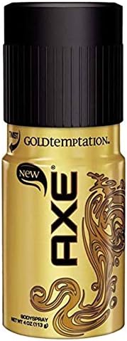 (PACK OF 36 CANS) Axe GOLD TEMPTATION Body Spray Antiperspirant & Deodorant. 48 HOUR ODOR PROTECTION! Energized & Fresh! (36 Cans, 5oz each Can)