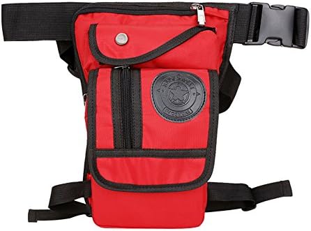 Genda 2Archer Men's Nylon Waist Bag Travel Purse Hiking Hip Bag (Red)