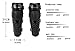 Webetop Knee Shin Guards Adult 1 Pair Flexible Breathable Adjustable High-Impact PE+EVA Knee Pads for Motorcycle Motocross Racing Mountain Bike-One Size Fits Most Black