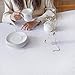 Stain Resistant Turkish White Tablecloth Polyester Table Linen, Rectangular, Square, Round, Washes Easily, Non Iron - Thanksgiving, Christmas, Dinner, Easter, Wedding (WHITE, Rectangle 60