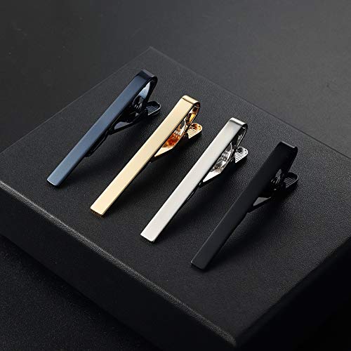 image for Yadoca 8 Pcs Tie Clips for Men Tie Bar Clip Set Wedding Business Regul