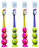 Trueocity Kids Toothbrush 4 Pack - Soft Contoured