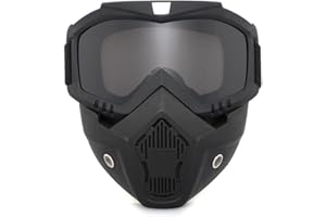 GVAKVTGK Tactical Full Face Mask, Paintball Mask, Removable and Adjustable Goggles Mask, CS Games, Halloween, Film Props and Other Outdoor Activities