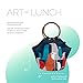ARTOVIDA Artists Collective Purse | 11 x 15 x 6 Inches Large Reusable Insulated Tote with Inside Pocket - Design by Budi Kwan (Indonesia) 