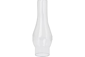 SYOENK 2 5/8 Inch × 10 Inch Oil Lamp Chimney Replacement Clear Glass Lamp Chimney fits Central Draft Burners on Vintage and A