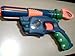 2003 Hasbro Nerf Tech Target Dart Tag Foam Dart Guns Blaster Toys Single Shot (Requires Darts for This Particular Dart Gun)(blue/green/orange Color Version)