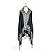 Paskmlna Border Pattern Double Layered Reversible Woven Pashmina Shawl Scarf Wrap Stole (003#22black/white)