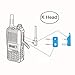 Arama Walkie Talkie Earpiece Two-Way Radio Headset with PTT and MIC G Shape Adjustable for 2 PIN UV-5R BF-F8HP BF-888S Arcshell AR-5 A101K01